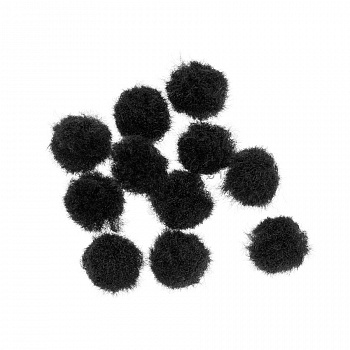 Пампушки 15 мм (чёрный) 50шт