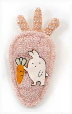 Украшение тескстильное LA333 Pink 20 х 40 мм 5 шт 