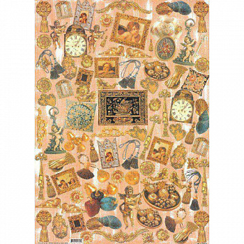 Бумага для декупажа 50х70 см FINMARK AZ052 Tassles/Кисти