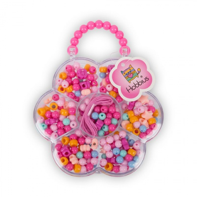 Набор с бисером и бусами "Hobbius" CSB для рукоделия Цветок  № 01