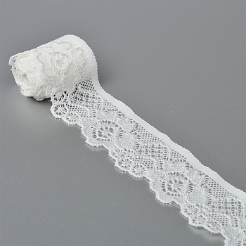 Кружево-стрейч арт.TBY.L839.02 шир.35мм, цв 02 молочный уп.50м
