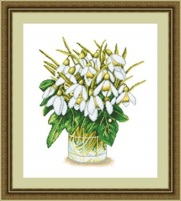 Набор для вышивания «Сделано с любовью» ЦВ-039 Подснежники