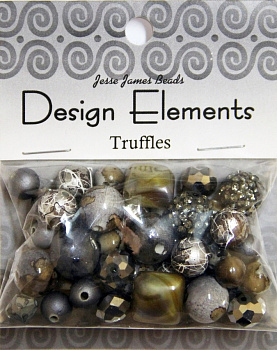 Набор декоративных бусин "Design Elements" 5916 Трюфель