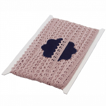 Кружевная лента «Рукоделие» KL-1003/5 12мм х 10м (цвет: коралловый)