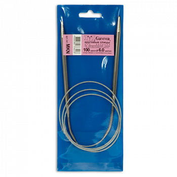 Спицы круговые «Gamma» MKN металл 100 см d 6,0 мм на металлической леске