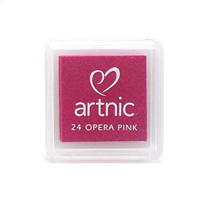 Подушечка чернильная Tsukineko "Artnic Small" 25х25мм, цвет: Оперный розовый