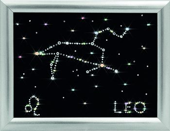 Набор для аппликации стразами «Золотое Руно» ХК-008 Созвездие Лев,15*20 см