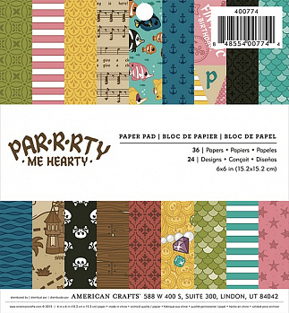 Набор бумаги Imaginisce "Party Me Hearty" 15,2х15,2см (36 листов)