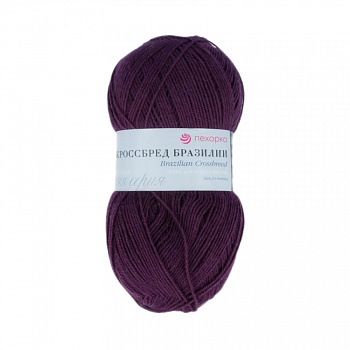 Кроссбред Бразилии, пряжа для ручного вязания (191, ежевика)