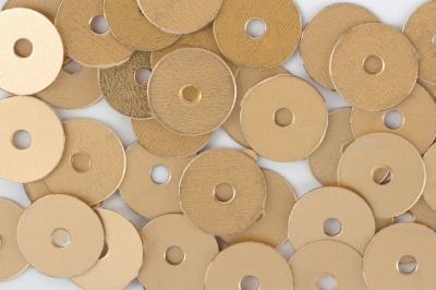 Пайетки «Zlatka» ZF-26 россыпью 6 мм, 5 х 10 г, цв. 012 ,бл.золото