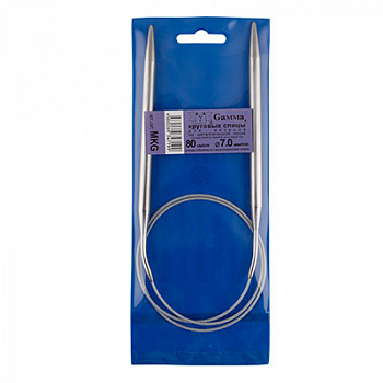 Спицы круговые "Gamma" MKG металл d 7.0 мм 80 см