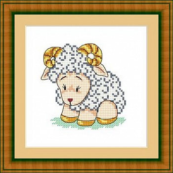 Набор для вышивания «Сделано с любовью» ЗВ-016 Барашка-кудряшка