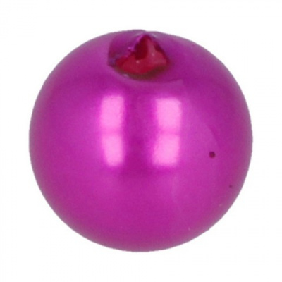 Бусины «Zlatka» пластик PB-2 8 мм 50 шт., № 08 фуксия