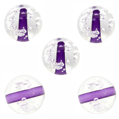 Бусина "Zlatka" акрил Z011P 25 мм  5 шт №230 сливовый