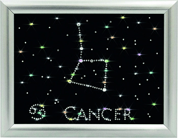 Набор для аппликации стразами «Золотое Руно» ХК-007 Созвездие Рак,15*20 см