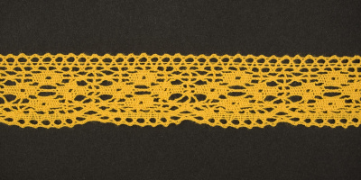 Тесьма кружевная  ALFA  30мм 25м, желтый