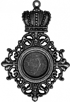 Заготовки для украшений «Royal Mediallion - Silver» (Серебро)