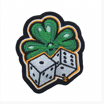 Термоаппликация Hobby&Pro "Игральные кости" 7,5 х 6,5 см