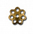 Розетка для бус "Zlatka" под цвет бронза, в уп. 50шт. DR-012/04
