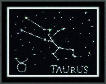 Набор для аппликации стразами «Золотое Руно» ХК-005 Созвездие Телец,15*20 см