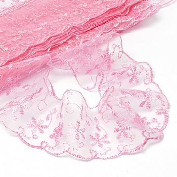 Кружево капрон арт.TBY.30011 шир.65 мм/13,70 м, №004 розовый