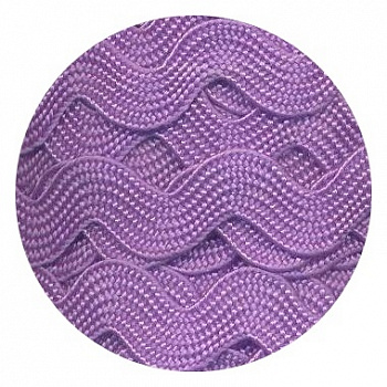 Тесьма отделочная  JZ-5 "Gamma" ЗИГ-ЗАГ 5 мм*3 м , цв.038 сиреневый