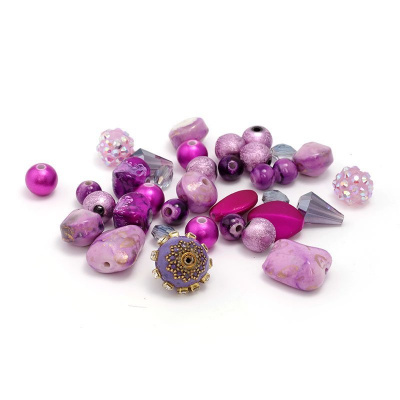 Набор декоративных бусин "Design Elements" 5896 Сливовое крем-брюле