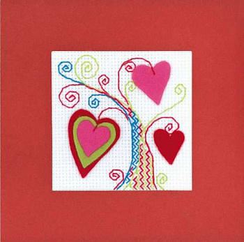 Набор для рукоделия «Сотвори Сама» 1420АС Открытка. Валентинов день