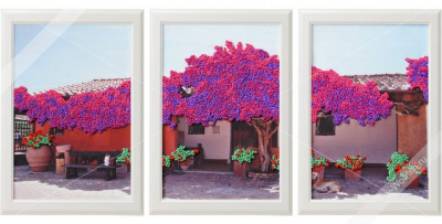 Набор для вышивания лентами "WH" ВЛС0008 Южный дворик 