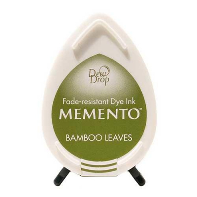 Подушечка чернильная "капля" Tsukineko "Memento Dew Drop" 32х50мм, цвет: Листья бамбука