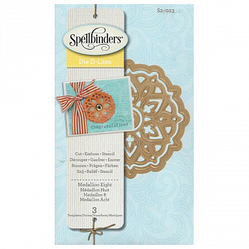 Набор ножей Spellbinders® Shapeabilities® Die D-Lites™ "Медальон 8"