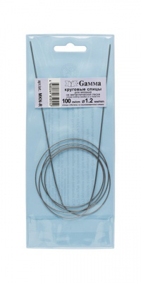 Спицы круговые «Gamma» MKN-R металл d 1,2 мм 100 см с металлической леской