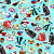 Ткань для пэчворка 100% хлопок, ширина 110 см, 3945-60654-2