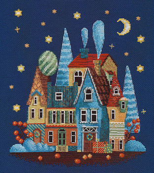 Набор для вышивания «Овен» 1483 "Морозная ночь" 20 х 22 см