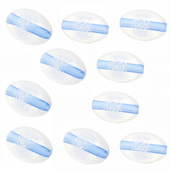 Бусина "Zlatka" акрил Z017P 13 х 20 мм  10 шт №546 голубой