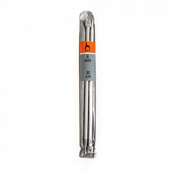 Спицы вязальные прямые 30 см PONY 32267 d=8.00 мм