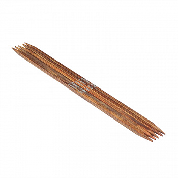 Спицы деревянные носочные Ginger Cubics KnitPro, 20 см, 5.00 мм 43025