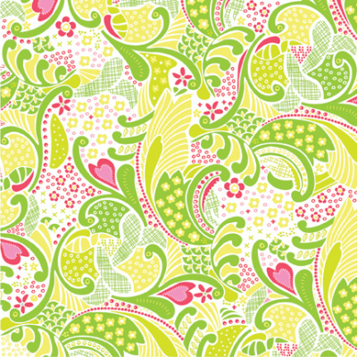 Бумага "Сердечки и лоза", глянец 31х31см/12 листов