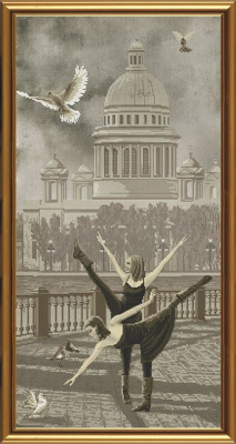 Набор для вышивания «Nova Sloboda» АС6006 Санкт-Петербург. Исаакиевский собор 30х60 см