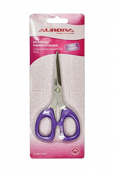 Ножницы "Aurora" AU 806-55A универсальные с покрытием антискотч 130 мм
