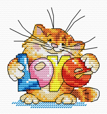 Набор для вышивания «Жар-птица» М-037 Подарю тебе любовь 15*10