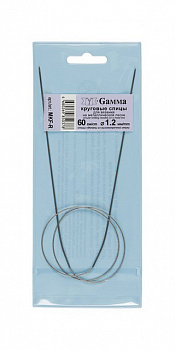 Спицы круговые «Gamma» MKF-R металл d 1,2 мм 60 см с металлической леской