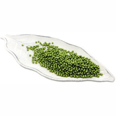 Бусины пластиковые "РУКОДЕЛИЕ", диаметр 4мм, цвет №50 болотно-зеленый, 25гр/пакет, PP1002C50