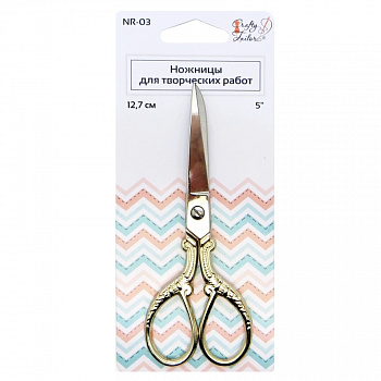 Ножницы для творческих работ  "Crafty tailor" NR-03, 12,7см (Позолоченные ручки)
