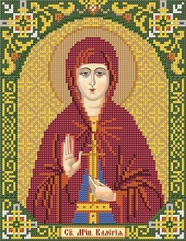 Набор для вышивания «Nova Sloboda» С9109, Св.Мч.Калерия, 18x23 см