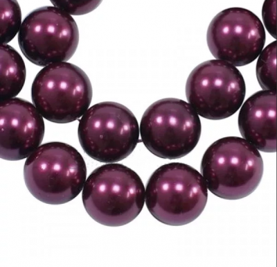 Бусины «Zlatka» пластик PB 4 мм 100 шт  № 11 бордовый