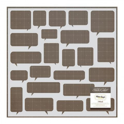 Трафарет-маска  "American Crafts" Studio Calico 331352 «Speech Bubbles» 30х30 см