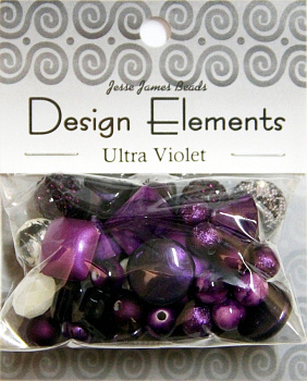 Набор декоративных бусин "Design Elements" 5924 Ультрафиолетовый