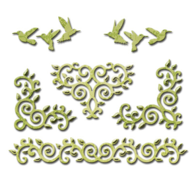 Набор ножей Spellbinders® Shapeabilities® "Элементы обвившейся лозы"