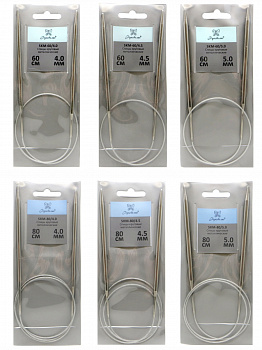 Набор спиц "Рукоделие" SKM/AS-04 круговых металлических (6 шт.)